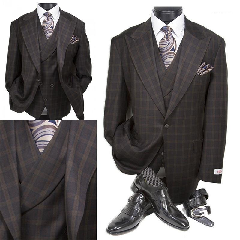 Cotton Blend Dark Brown British Gentleman Vintage Men's Suit 3 pieces One Button Leisure Suits Tuxedos Business Suit1, Beige
Cotton Blend Dark Brown British Gentleman Vintage Men's Suit 3 pieces One Button Leisure Suits Tuxedos Business Suit1, Beige