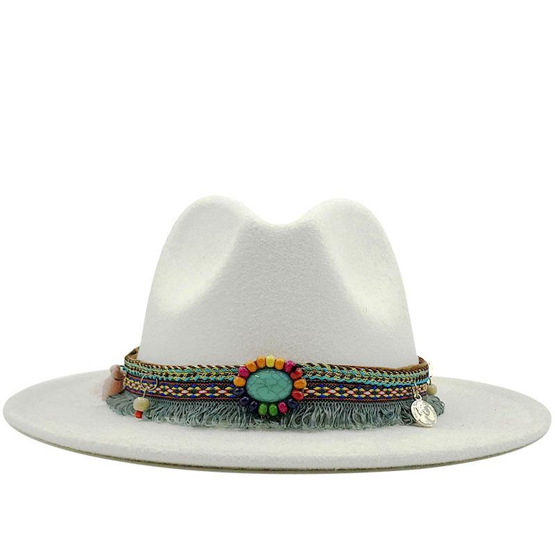 New Men Women Wide Brim Wool Felt Fedora Panama Hat with Belt Buckle Jazz Trilby Cap Party Formal Top Hat In Pink,black X XL, White
New Men Women Wide Brim Wool Felt Fedora Panama Hat with Belt Buckle Jazz Trilby Cap Party Formal Top Hat In Pink,black X XL, White