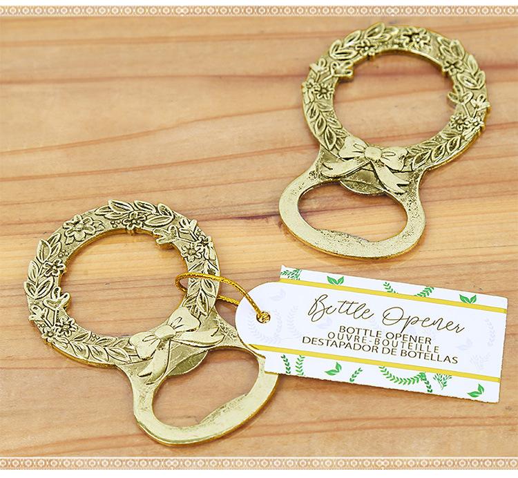 100PCS Wedding Party Souvenirs Vintage Gold Garland Shape Design Beer Bottle Opener Destapador De Botella Wedding Gift for Guest
100PCS Wedding Party Souvenirs Vintage Gold Garland Shape Design Beer Bottle Opener Destapador De Botella Wedding Gift for Guest