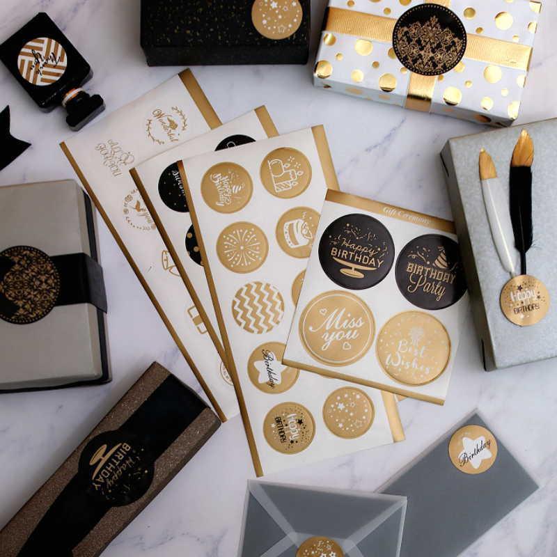 40/100pcs Black gold foil Happy Birthday Gift Box Wrapped Sealing Stickers Round 4-6cm Birthday Decorative Supplies1
40/100pcs Black gold foil Happy Birthday Gift Box Wrapped Sealing Stickers Round 4-6cm Birthday Decorative Supplies1