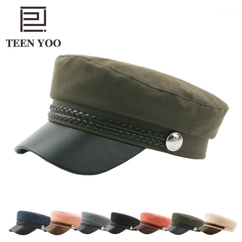 High Qulity Ladies Cap Cotton Linen PU Leather Eave Cords Buttons Casquette Marine Student Outdoor Navy Cap Army Berets1, Black
High Qulity Ladies Cap Cotton Linen PU Leather Eave Cords Buttons Casquette Marine Student Outdoor Navy Cap Army Berets1, Black