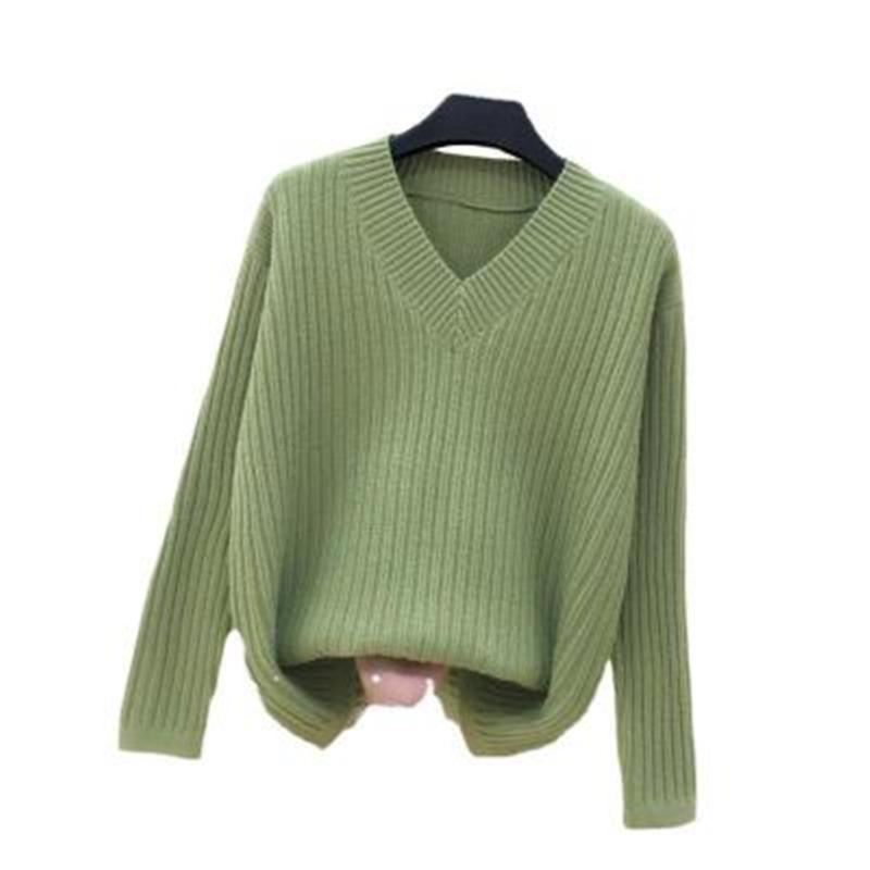 Women's Sweaters Solid Color V-neck Loose Knit Sweater Women Stretch Side Split Bottoming Pullover Female Spring Autumn 2022, White;black
Women's Sweaters Solid Color V-neck Loose Knit Sweater Women Stretch Side Split Bottoming Pullover Female Spring Autumn 2022, White;black