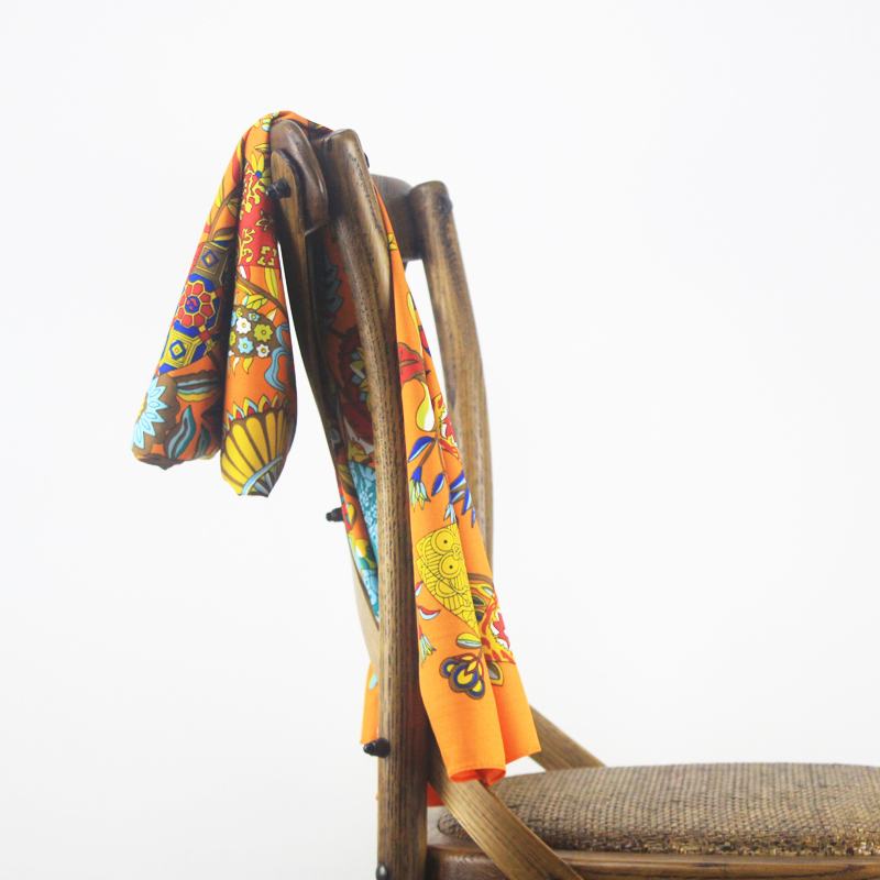 Women Square Scarf 130cm Euro Foulard Femme Hijab Soie Large Shawl Wraps Echarpe Floral Print Twill Scarfs