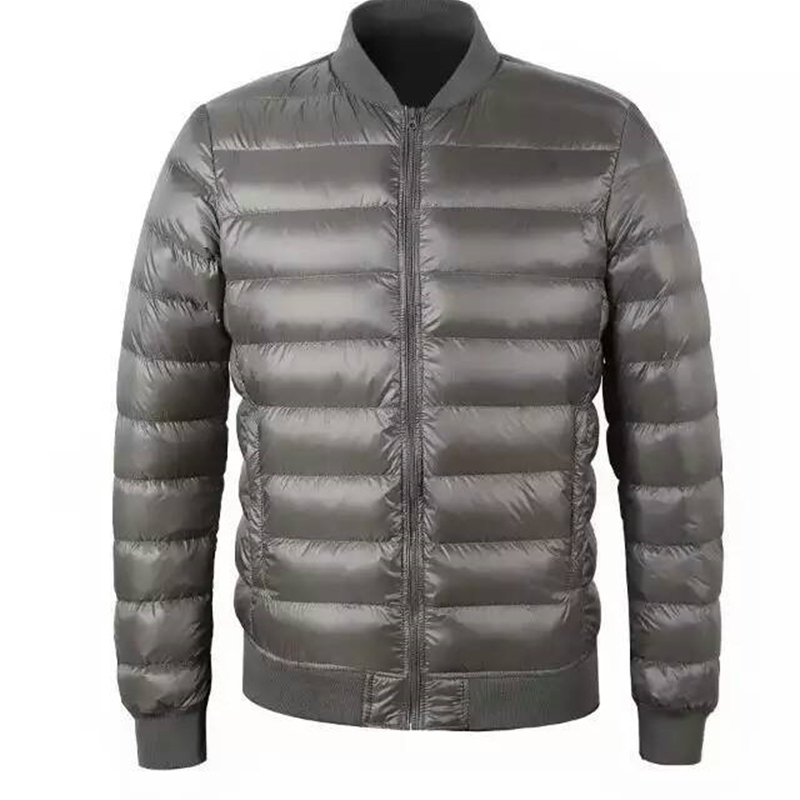 FTLZZ Winter New Jacket 90% White Duck Down Men Ultra Light Thin Jackets Slim Warm Coat Basic Outwear Windproof Parkas coat 201103