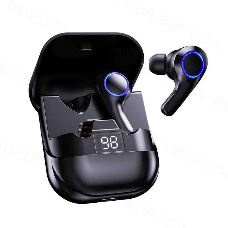 TWS Bluetooth Earphones with Microphones Touch Control Wireless Headphones for Phone Sports Waterproof Music Headsets Earbuds, Black
TWS Bluetooth Earphones with Microphones Touch Control Wireless Headphones for Phone Sports Waterproof Music Headsets Earbuds, Black