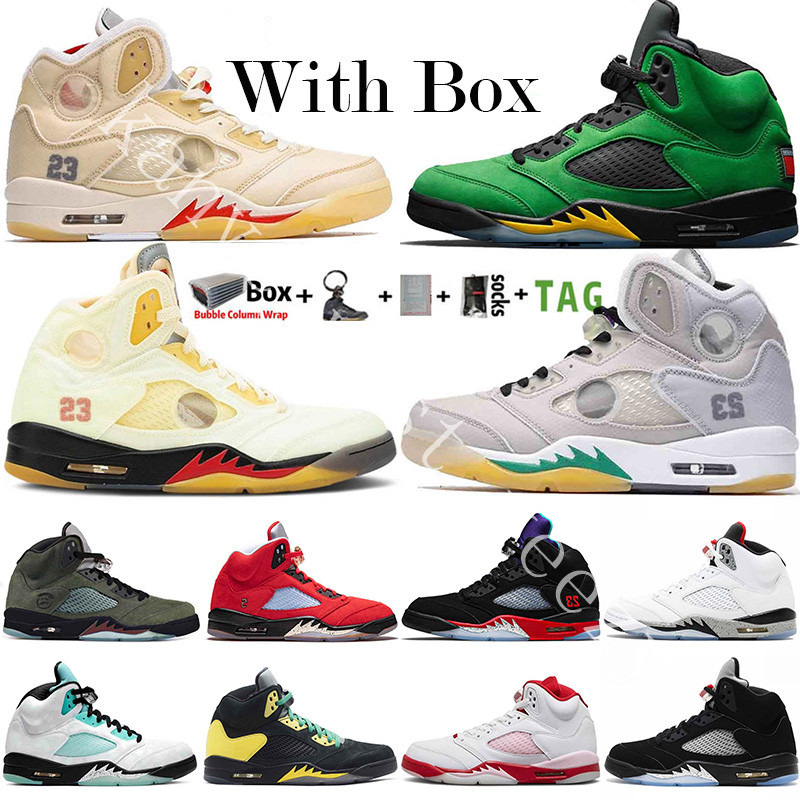 With Box 2021 Top Quality Jumpman 5 5s Mens Basketball Shoes What the Off Fire Red Oregon Ducks Alternate Grape Trainers Sneaker Size 13, 34
With Box 2021 Top Quality Jumpman 5 5s Mens Basketball Shoes What the Off Fire Red Oregon Ducks Alternate Grape Trainers Sneaker Size 13, 34