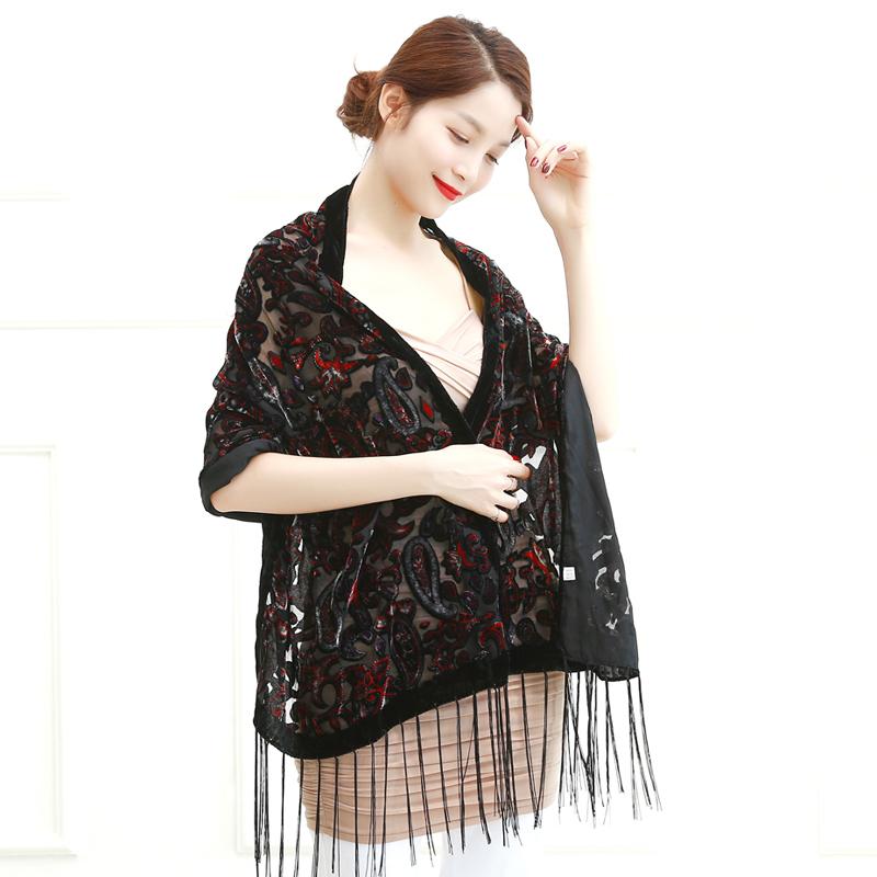 2020 Winter Velvet Scarf Women Burnout Silk Hijab Shawls Black Daily Wear Party Ponchos For Ladys Gift
2020 Winter Velvet Scarf Women Burnout Silk Hijab Shawls Black Daily Wear Party Ponchos For Ladys Gift