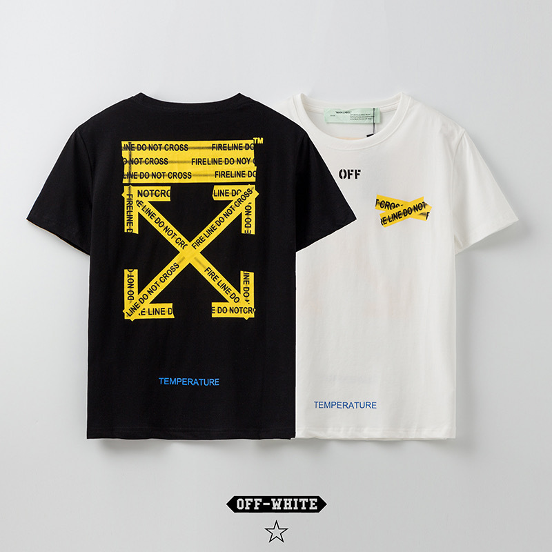 Summer Off Style White Short Sleeve T-shirt Yellow Arrow Cordon Print Hip Hop Versatile Tee, White;black
Summer Off Style White Short Sleeve T-shirt Yellow Arrow Cordon Print Hip Hop Versatile Tee, White;black