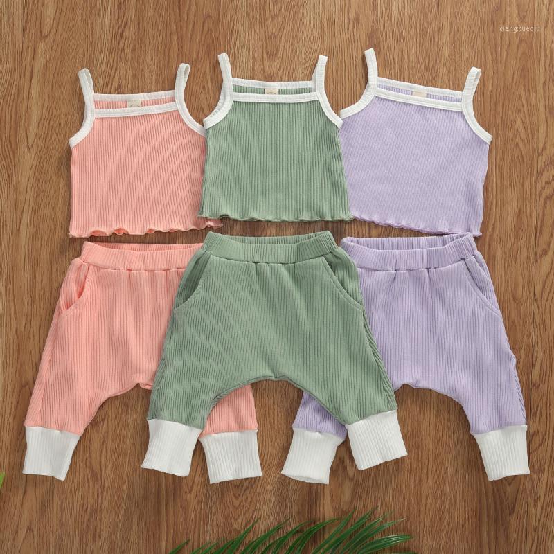 Solid Casual Newborn Baby Girl Summer Outfits Sleeveless Halter Tank Cami Top Harem Pants Solid Ribbed Clothes Set 0-3 Years1
Solid Casual Newborn Baby Girl Summer Outfits Sleeveless Halter Tank Cami Top Harem Pants Solid Ribbed Clothes Set 0-3 Years1