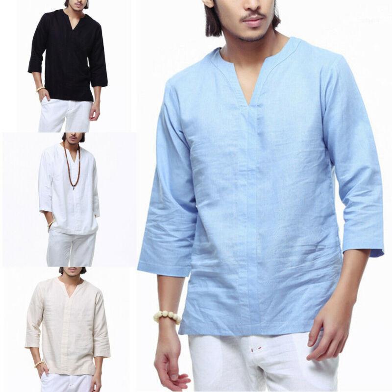 2020 New Men's Summer Long Sleeve Cotton Linen Shirts Long Sleeve Male Casual Breathable Shirt Style Shirts Tops Solid Shirt Hot1, Black
2020 New Men's Summer Long Sleeve Cotton Linen Shirts Long Sleeve Male Casual Breathable Shirt Style Shirts Tops Solid Shirt Hot1, Black