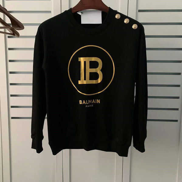 Autumn and winter new balman Balm cotton loose letter gold button long sleeve Terry sweater ins lovers
Autumn and winter new balman Balm cotton loose letter gold button long sleeve Terry sweater ins lovers