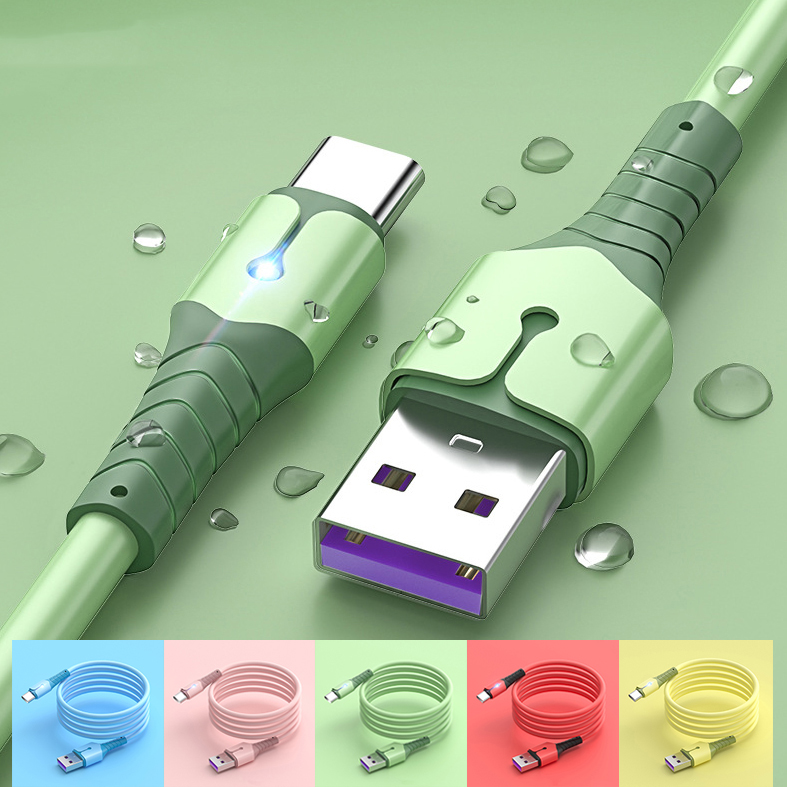 1M Soft Liquid Slicone Charging Cable for Samsung Xiaomi Huawei Fast Charging with Data Transfer Function, Green
1M Soft Liquid Slicone Charging Cable for Samsung Xiaomi Huawei Fast Charging with Data Transfer Function, Green