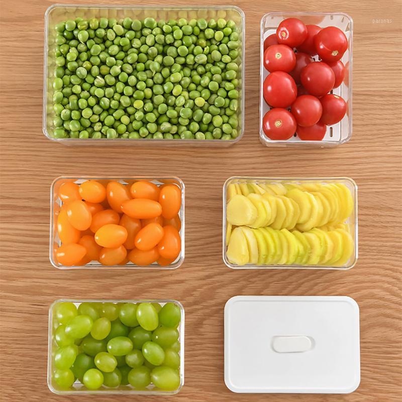 Kitchen Plastic Storage Box Fresh-keeping Box Refrigerator Fruit Vegetable Drain Crisper Kitchen Storage Container With Lid #T2G1
Kitchen Plastic Storage Box Fresh-keeping Box Refrigerator Fruit Vegetable Drain Crisper Kitchen Storage Container With Lid #T2G1