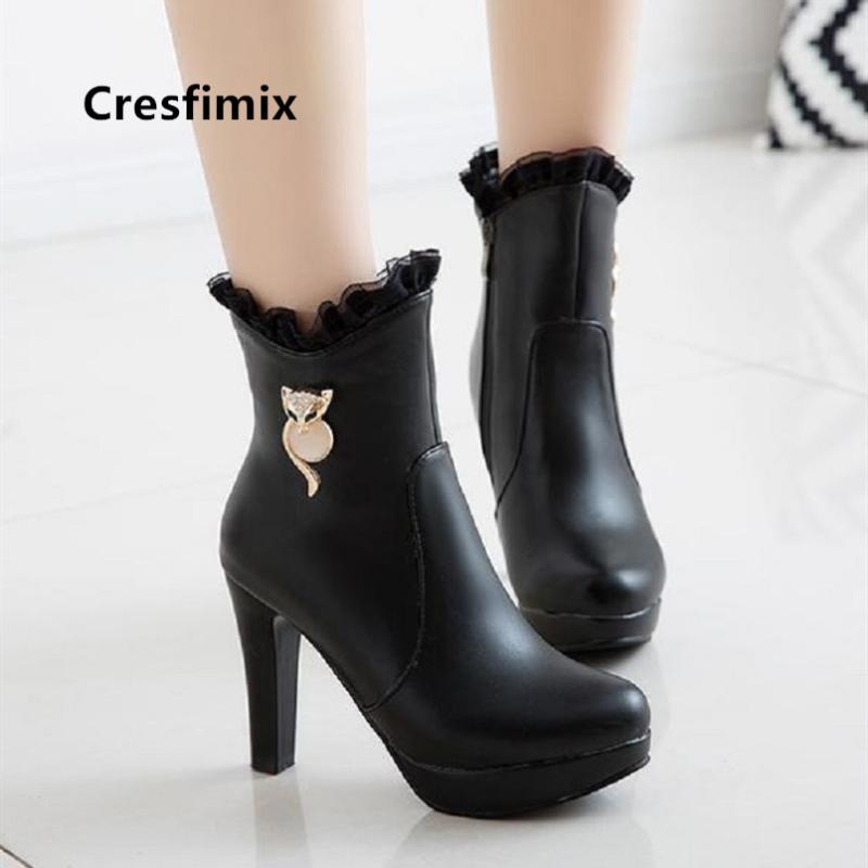 Women Fashion Black Pu Leather Autumn Boots Lady Casual Comfortable Winter Cool Damskie Buty E6054 
Women Fashion Black Pu Leather Autumn Boots Lady Casual Comfortable Winter Cool Damskie Buty E6054