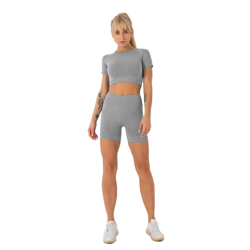 Women Seamless 2PCS Yoga Set Sports Shirt High Waist Fitness Gym Shorts Gym Set Running Sportswear Workout Clothes Sports Suits, Sport suit purple
Women Seamless 2PCS Yoga Set Sports Shirt High Waist Fitness Gym Shorts Gym Set Running Sportswear Workout Clothes Sports Suits, Sport suit purple