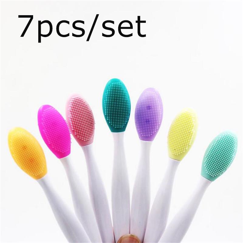 7pcs/set Silicone Nose Brush Facial Cleaning Brush Blackhead Pore Removal Wash Exfoliating Massage 20#8 
7pcs/set Silicone Nose Brush Facial Cleaning Brush Blackhead Pore Removal Wash Exfoliating Massage 20#8