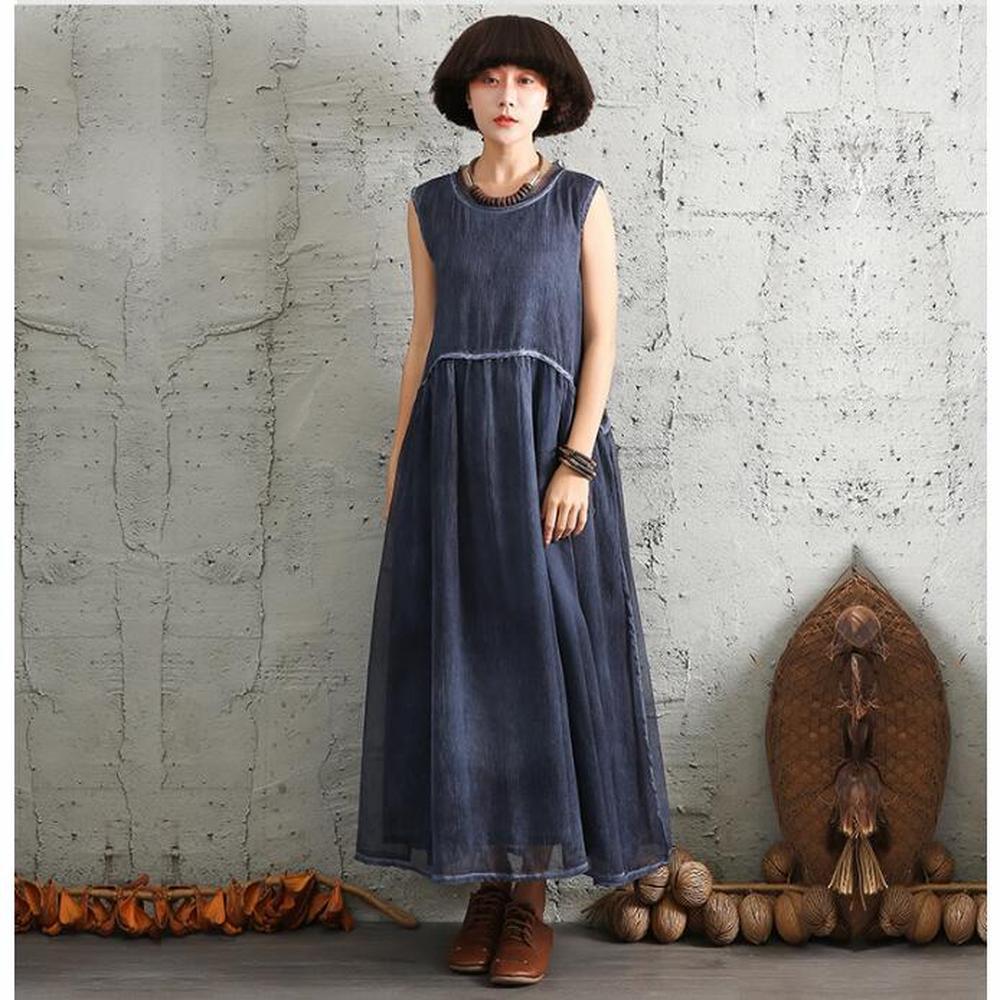 Womens Simple Color 2021 Summer Sexy Sleeveless Vest Cotton Linen Dress O0nu, Blue
Womens Simple Color 2021 Summer Sexy Sleeveless Vest Cotton Linen Dress O0nu, Blue