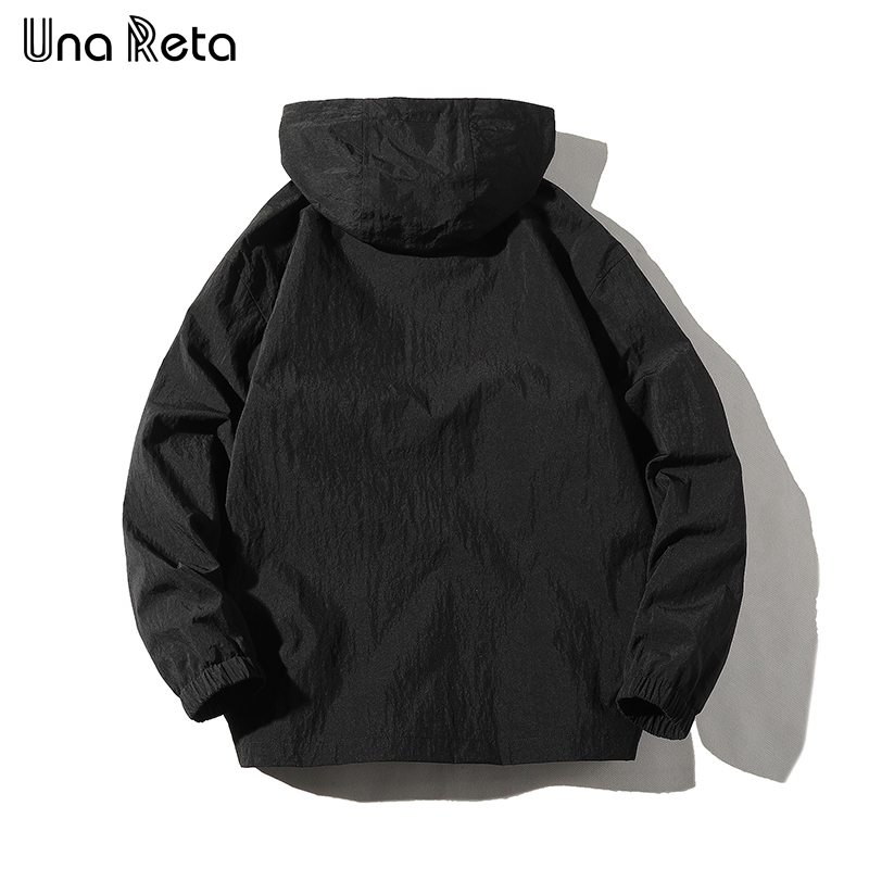 Una Reta Hip Hop Jacket Coat Mens Hooded Windbreaker Jacket Autumn New Casual Harajuku Loose Hoodie Jacket Coats Streetwear Man T200107