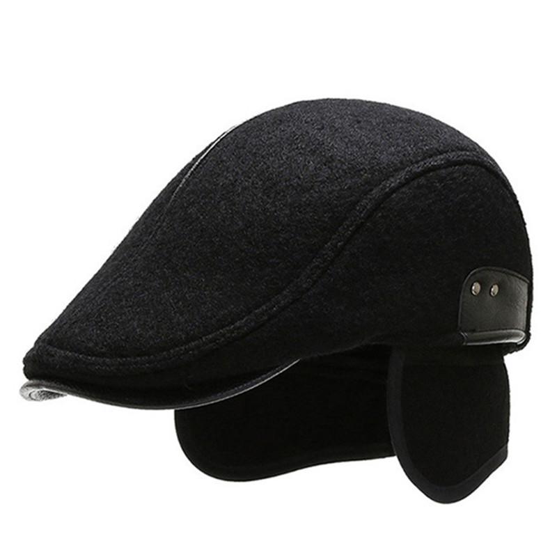 Berets 2021 Winter Men's Thermal Earmuffs Hats Fashion Vintage Casual All-match Warm Woolen Retro Brands Snapback Caps, Black
Berets 2021 Winter Men's Thermal Earmuffs Hats Fashion Vintage Casual All-match Warm Woolen Retro Brands Snapback Caps, Black
