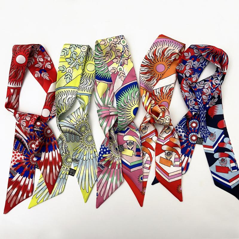 90*5cm New Style Printed Ribbon Women's Small Silk Scarf Wrapped Bag Handle Hair Band Small Neckerchief
90*5cm New Style Printed Ribbon Women's Small Silk Scarf Wrapped Bag Handle Hair Band Small Neckerchief
