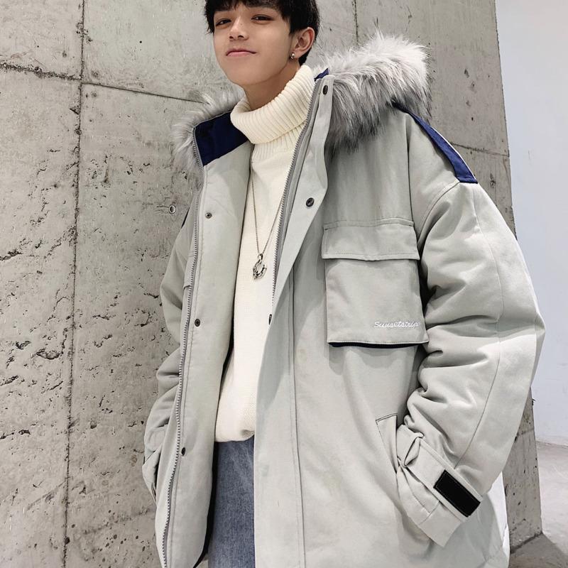 Men' cotton-padded clothes 2020 Autumn winter new slim-fitting woolen collar cotton-padded clothes casual youth men' wear, Black
Men' cotton-padded clothes 2020 Autumn winter new slim-fitting woolen collar cotton-padded clothes casual youth men' wear, Black
