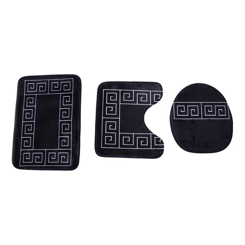 Bath Mat 3 Piece Set Clical Pattern Toilet Cover Foot Pad Non-Slip Absorbent Bathroom Door Mat Flannel Soft Bathr Rug Carpet
Bath Mat 3 Piece Set Clical Pattern Toilet Cover Foot Pad Non-Slip Absorbent Bathroom Door Mat Flannel Soft Bathr Rug Carpet