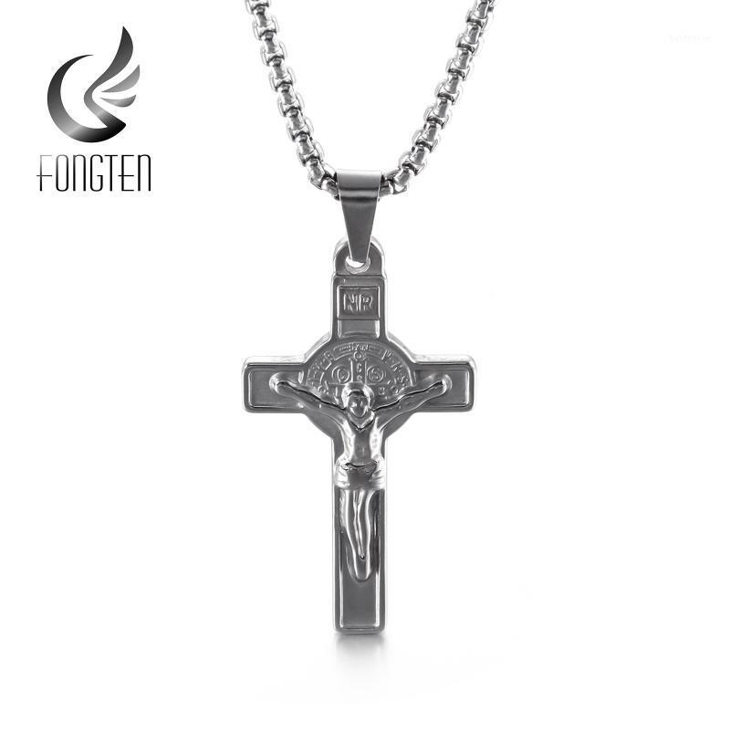 Fongten Hip Hop Cross Pendant Necklace Stainless Steel Jewelry for Men Punk Jesus Chains Necklaces1
Fongten Hip Hop Cross Pendant Necklace Stainless Steel Jewelry for Men Punk Jesus Chains Necklaces1