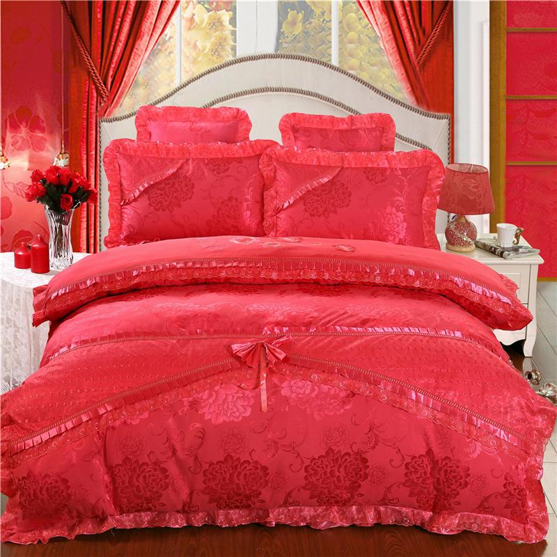 4/6Pcs Luxury Silk Cotton Jacquard Wedding Bedding Set Rose lover duvet cover set Bedsheet Pillowcases bed linen King Queen Size, Tmm1
4/6Pcs Luxury Silk Cotton Jacquard Wedding Bedding Set Rose lover duvet cover set Bedsheet Pillowcases bed linen King Queen Size, Tmm1