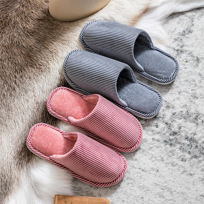 Ladies Striped Soft Bottom Home Slippers Women's Winter Cotton Non-slip Flip Flops Couple Casual Comfortable Warm Bedroom Shoes, Purple
Ladies Striped Soft Bottom Home Slippers Women's Winter Cotton Non-slip Flip Flops Couple Casual Comfortable Warm Bedroom Shoes, Purple
