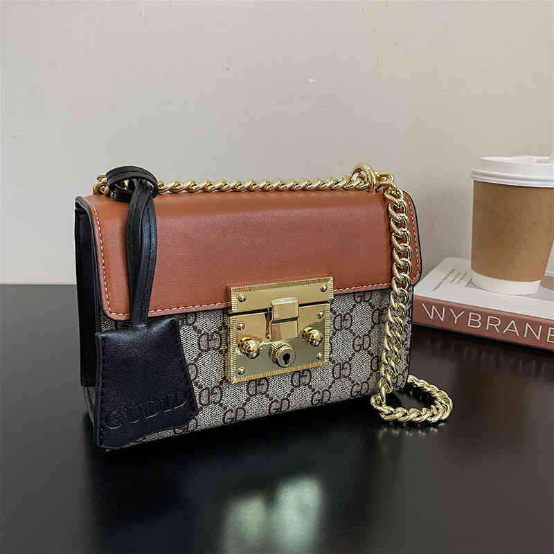 new women's bag versatile style contrast color messenger texture printed chain Purse sale, Black
new women's bag versatile style contrast color messenger texture printed chain Purse sale, Black