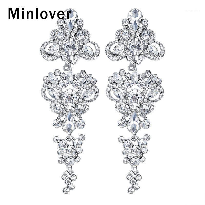 Minlover Siver Color Bride Wedding Long Drop Earrings for Women Rhinestone Chandelier Dangle Earrings Fashion Jewelry 2020 EH1981
Minlover Siver Color Bride Wedding Long Drop Earrings for Women Rhinestone Chandelier Dangle Earrings Fashion Jewelry 2020 EH1981