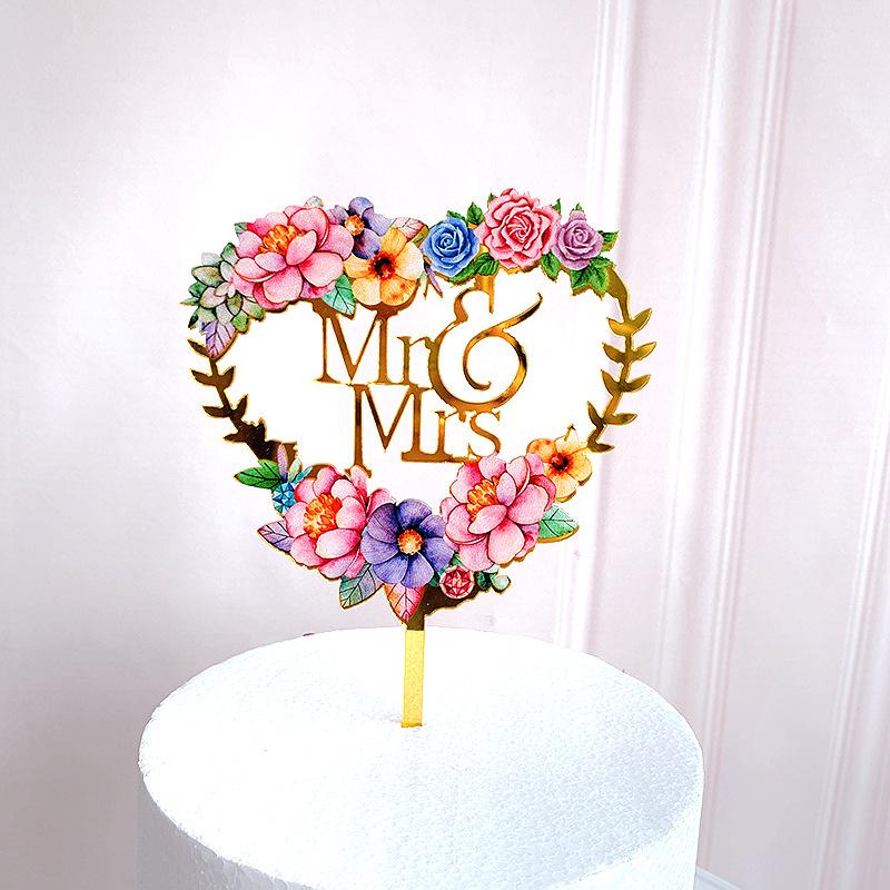 ins Mr&Mrs wedding Cake Topper gold color printing Acrylic marry Cupcake toppers Decor for Bride and groom party cake decoration
ins Mr&Mrs wedding Cake Topper gold color printing Acrylic marry Cupcake toppers Decor for Bride and groom party cake decoration