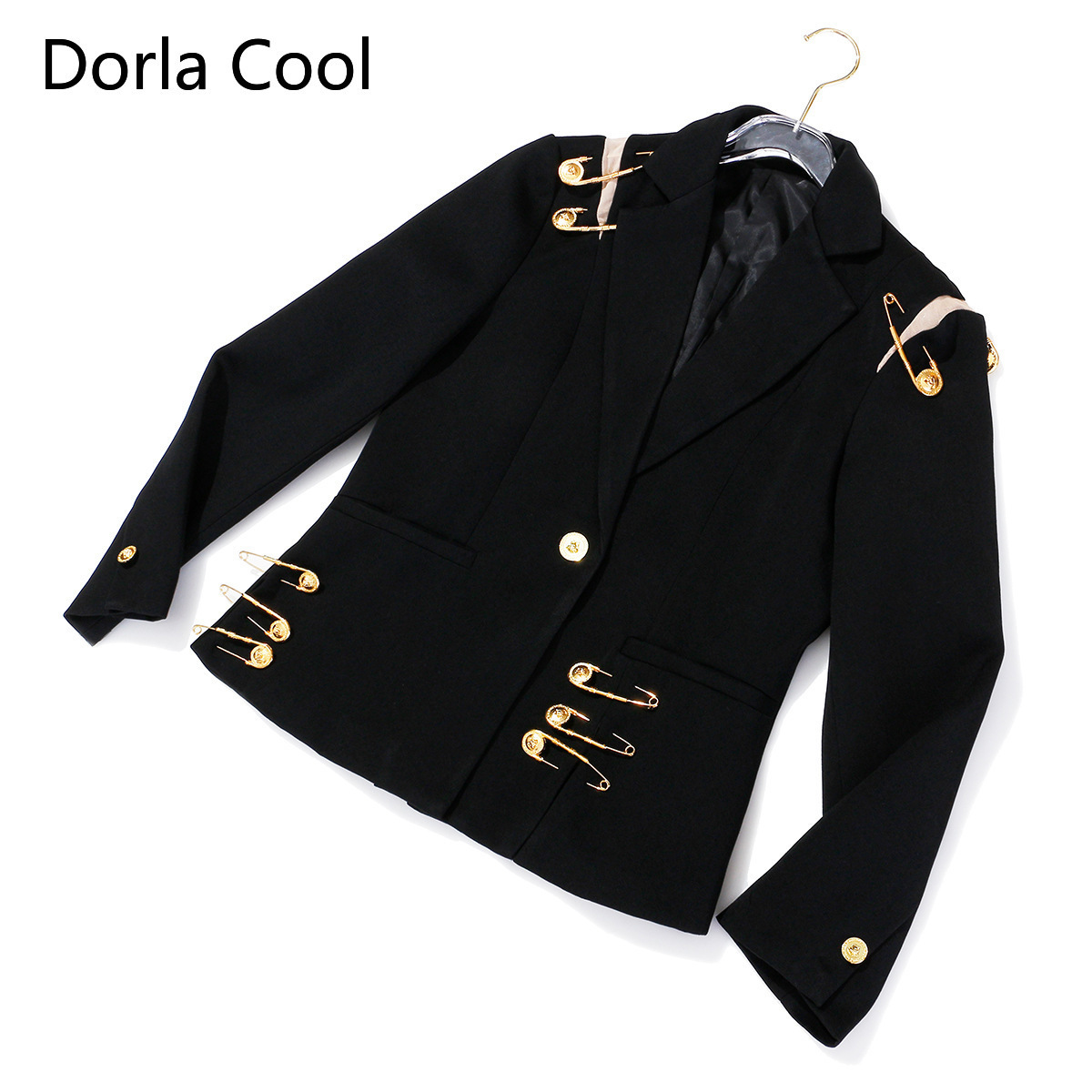 Personality Designer Blazers for Hollow Woman Crocheted Shreds Pin From Lady Thin Blazer Jackets Dfgp, Black
Personality Designer Blazers for Hollow Woman Crocheted Shreds Pin From Lady Thin Blazer Jackets Dfgp, Black