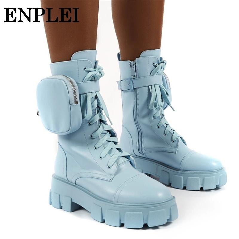 Enplei Motorcycle Boots Women Mid-calf Pocket Boots Thick Bottom Platform Waterproof PU Punk Zip Size 36-42, Black
Enplei Motorcycle Boots Women Mid-calf Pocket Boots Thick Bottom Platform Waterproof PU Punk Zip Size 36-42, Black