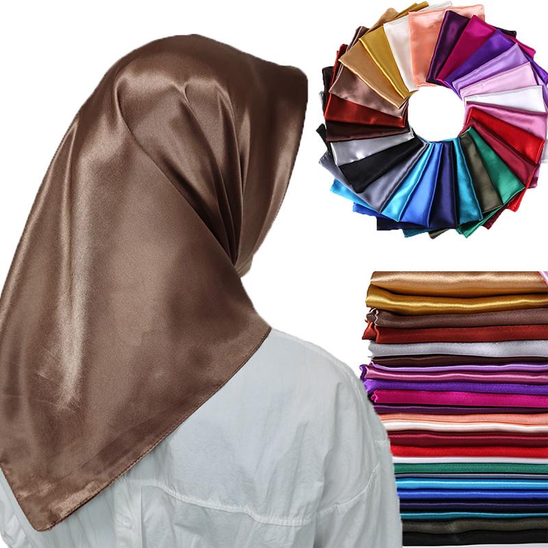 Goldcolor Women Square Hijab Satin Silk Scarf Wrap Autumn Winter Sjaal Luxury Large Satin Scarves Muslim Head Scarf 90*90cm
Goldcolor Women Square Hijab Satin Silk Scarf Wrap Autumn Winter Sjaal Luxury Large Satin Scarves Muslim Head Scarf 90*90cm