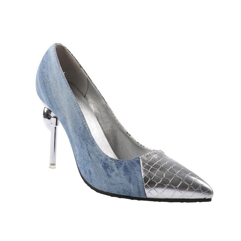 2020 New Demin Pointed Toe Stiletto High Heels with Diamond Plus Size 12.5 Party Wedding Dress Shoes Pumps, Blue
2020 New Demin Pointed Toe Stiletto High Heels with Diamond Plus Size 12.5 Party Wedding Dress Shoes Pumps, Blue