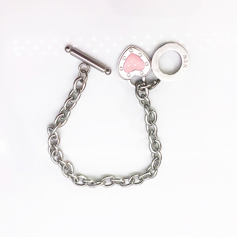 couple 15mm heart bracelet women stainless steel link chain blue pink OT buckle fashion jewelry Valentine day Christmas gift for girlfriend accessories wholesale
couple 15mm heart bracelet women stainless steel link chain blue pink OT buckle fashion jewelry Valentine day Christmas gift for girlfriend accessories wholesale