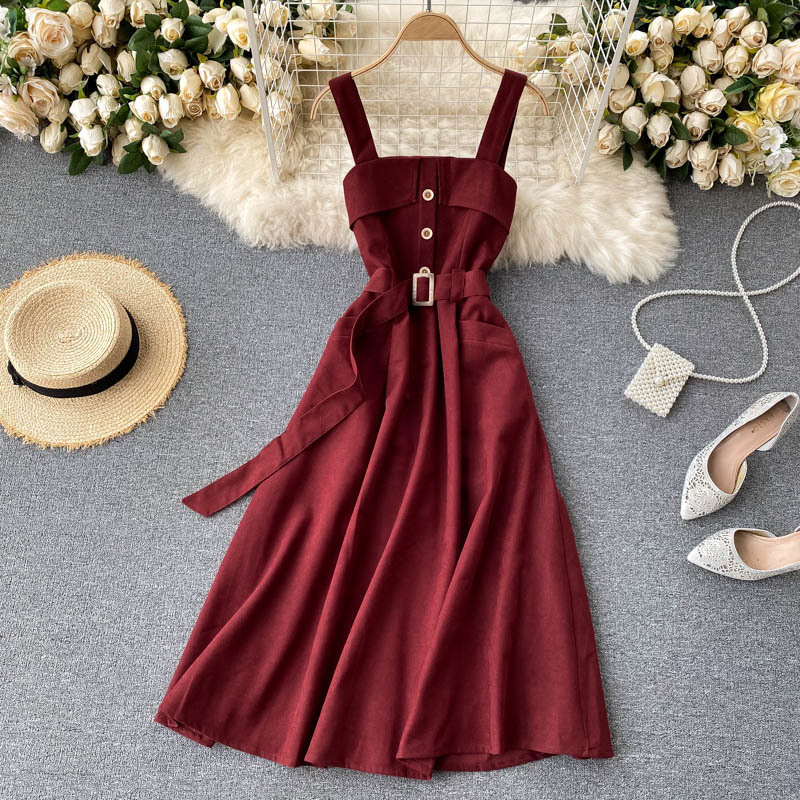 2021 New female singiny belts retro-sleeveless solid to-line fashion in romantic summer holiday dress 9I3C, Brown
2021 New female singiny belts retro-sleeveless solid to-line fashion in romantic summer holiday dress 9I3C, Brown