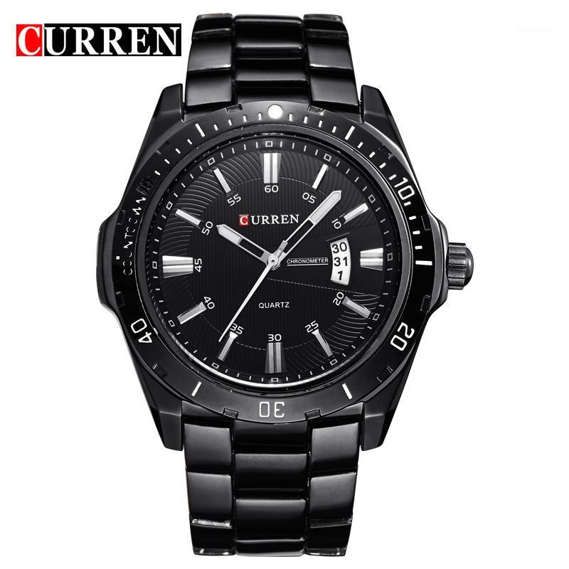 CURREN New Fashion&Casual Business Watch Date Quartz Clock Full Steel Waterproof Wrist Watch relogio masculino1, Black white
CURREN New Fashion&Casual Business Watch Date Quartz Clock Full Steel Waterproof Wrist Watch relogio masculino1, Black white