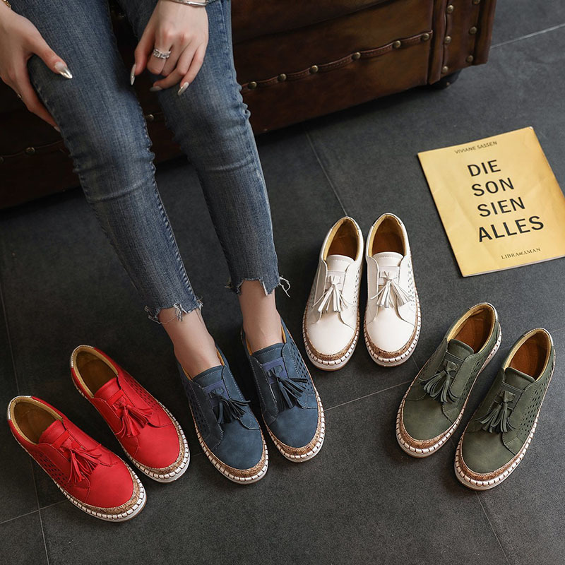2021 The New Vintage Leather Plate Women's Flat Hollow Sliding Out Platform Moccasins Ladies More Size Shoes -43 Uzba, Blue
2021 The New Vintage Leather Plate Women's Flat Hollow Sliding Out Platform Moccasins Ladies More Size Shoes -43 Uzba, Blue