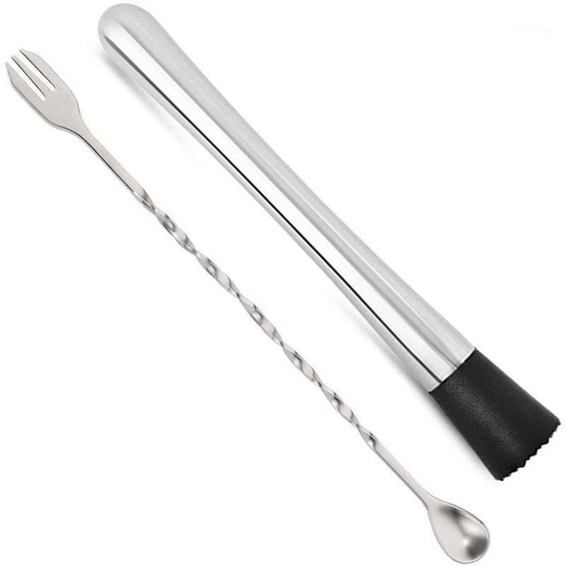 10 Inch Stainless Steel Cocktail Muddler and Mixing Spoon Home Bar Tool Set Muddler Bar Tool Set for Making Cocktails1
10 Inch Stainless Steel Cocktail Muddler and Mixing Spoon Home Bar Tool Set Muddler Bar Tool Set for Making Cocktails1