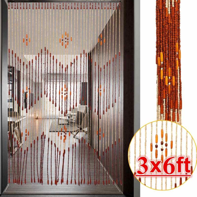 Wood Bead Curtain Blinds Handmade Screen Wooden Beads Room Divider 36/38 Line Household Window Porch Bedroom String Curtains, 90x175cm 38 line
Wood Bead Curtain Blinds Handmade Screen Wooden Beads Room Divider 36/38 Line Household Window Porch Bedroom String Curtains, 90x175cm 38 line