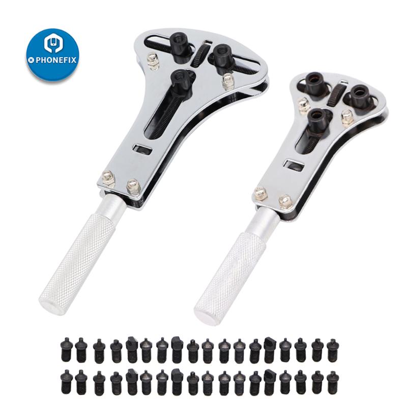 Watch Tool Kit Waterproof Screw Adjustable Back Case Opener Remover Wrench Wrist Repair Back Cover Opener Watchmaker Tools
Watch Tool Kit Waterproof Screw Adjustable Back Case Opener Remover Wrench Wrist Repair Back Cover Opener Watchmaker Tools