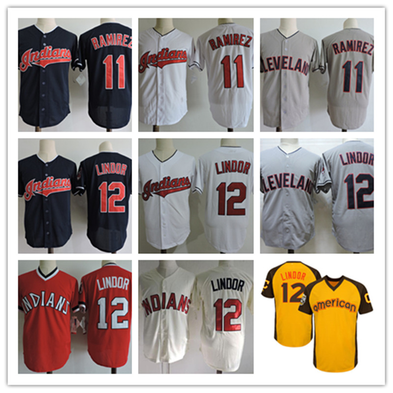 Discount Mens#11 Jose Ramirez baseball Jersey Stitched red grey gold navy #12 Francisco Lindor Jersey S-3XL, Black
Discount Mens#11 Jose Ramirez baseball Jersey Stitched red grey gold navy #12 Francisco Lindor Jersey S-3XL, Black
