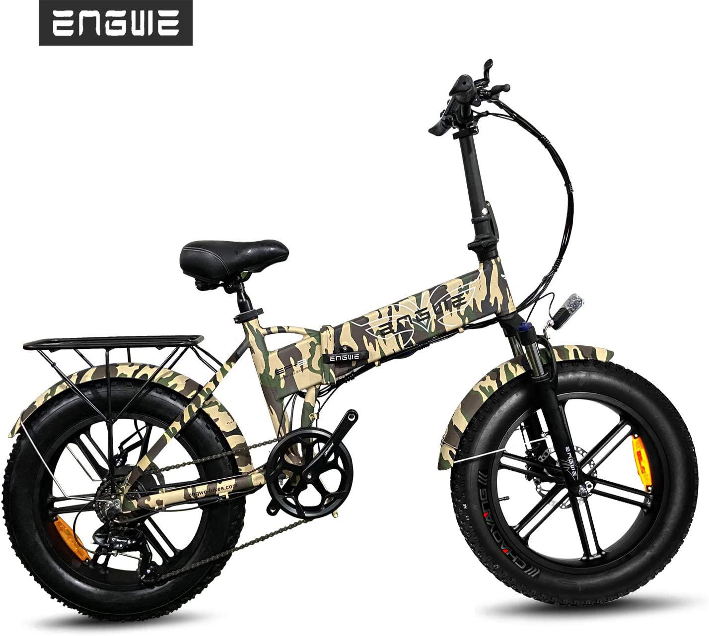 US STOCK 500W 20-inch Fat Tire Electric Bicycle Mountain Beach Snow Bikes for Adults Aluminum Electric Scooter 7 Speed Gear E-Bike W41215025