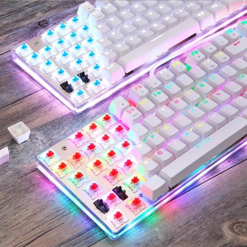 K87S Gaming Mechanical Keyboard USB Wired 87 Keys with RGB Backlit Red/Blue Switch Keyboaard for Gamer Engineer's PC Notebook
K87S Gaming Mechanical Keyboard USB Wired 87 Keys with RGB Backlit Red/Blue Switch Keyboaard for Gamer Engineer's PC Notebook