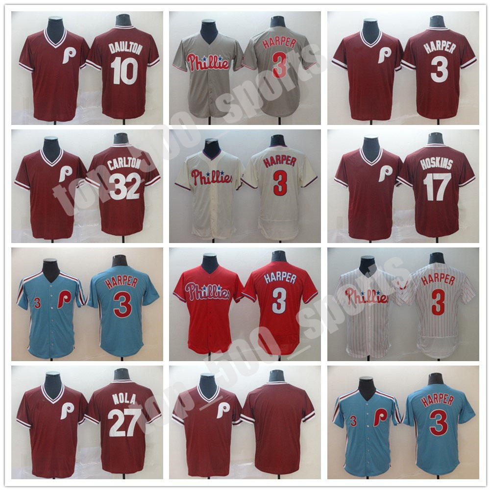 Vintage Men 3 HARPER 20 SCHMIDT 10 DAULTON 32 CARLTON 27 NOLA 17 HOSKINS Baseball Jersey Customizes 2020 New Jersey Baseball Shirt, Blue;black
Vintage Men 3 HARPER 20 SCHMIDT 10 DAULTON 32 CARLTON 27 NOLA 17 HOSKINS Baseball Jersey Customizes 2020 New Jersey Baseball Shirt, Blue;black