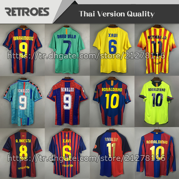 1996 1997 Retro Soccer jersey 11 12 Guardiola Home 11 Away Classic Thailand Quaersey Stoichkov 2006 RONALDINHO 98 99 RIVALDO Football Shirt, Black;yellow
1996 1997 Retro Soccer jersey 11 12 Guardiola Home 11 Away Classic Thailand Quaersey Stoichkov 2006 RONALDINHO 98 99 RIVALDO Football Shirt, Black;yellow