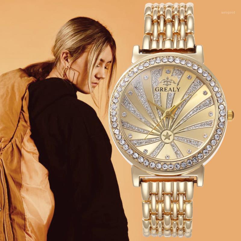 Wristwatches Luxury Ceasuri Gold Women Stainless Steel Band Dress Watches Ladies Quartz Watch Relogio Feminino Bayan Kol Saati1
Wristwatches Luxury Ceasuri Gold Women Stainless Steel Band Dress Watches Ladies Quartz Watch Relogio Feminino Bayan Kol Saati1