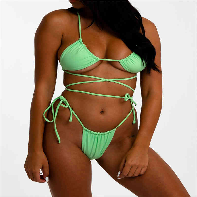 Women Split Swimsuit Set Solid Color V-neck Backless Padded Bikini Lace Up Panties Summer Beach Swimming Bathing Suit, White;black
Women Split Swimsuit Set Solid Color V-neck Backless Padded Bikini Lace Up Panties Summer Beach Swimming Bathing Suit, White;black